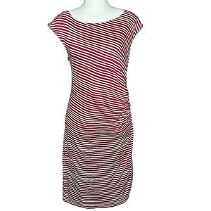 ANN TAYLOR LOFT: NWT Striped Crew Neck Dress -Size Medium